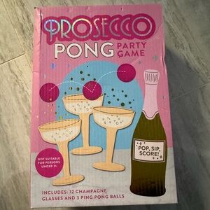 Prosecco Pong Party Game - Pink and Gold